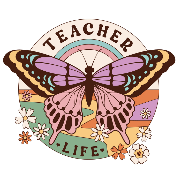 Teacher Life Design - DTF Ready To Press - DTF Center 