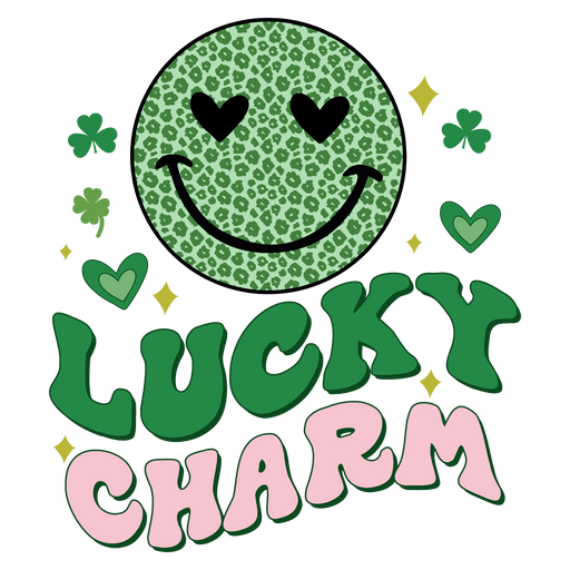 Lucky Charm Saint Patrick's Day Smiley Design - DTF Ready To Press - DTF Center 