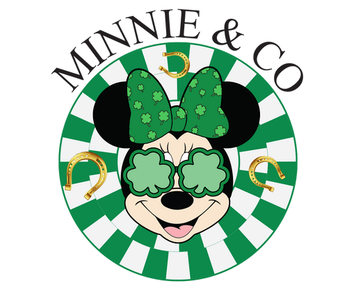 Disney Minnie Mouse Co Saint Patrick's Day Design - DTF Ready To Press - DTF Center 