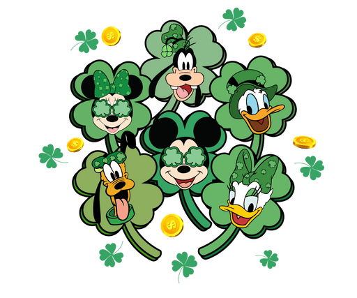Disney Mickey Mouse Saint Patrick's Day Design - DTF Ready To Press - DTF Center 