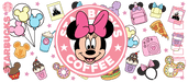 UV DTF 16 Oz Libbey Glass Cup Wrap - Disney Minnie Mouse Starbucks - DTF Center 