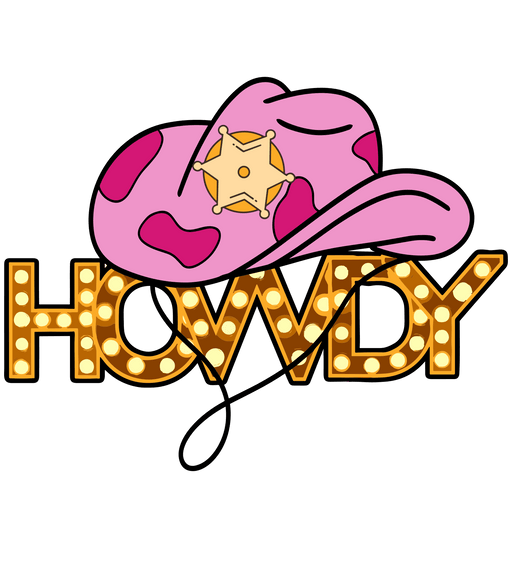 Howdy Cowgirls Design - DTF Ready To Press - DTF Center 