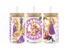 UV DTF 16 Oz Libbey Glass Cup Wrap - Disney Princess Tangled Rapunzel Starbucks - DTF Center 