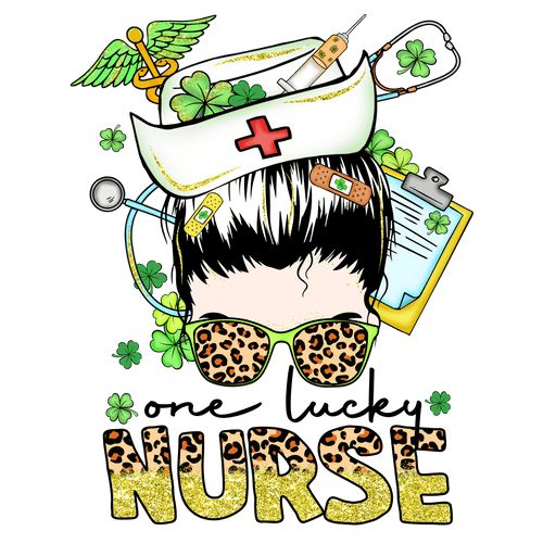 One Lucky Nurse Saint Patrick's Day Design - DTF Ready To Press - DTF Center 
