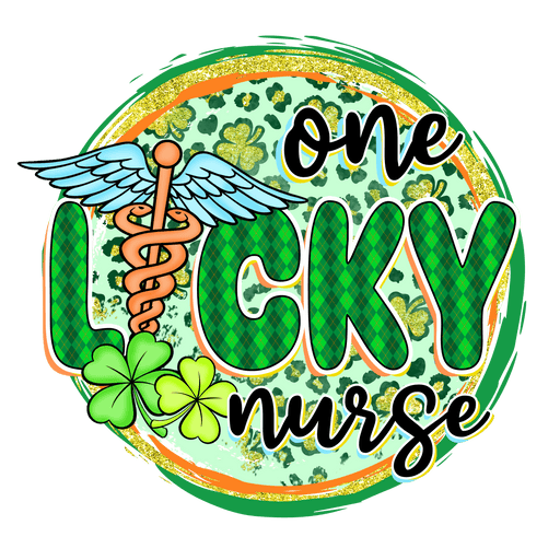One Lucky Nurse Saint Patrick's Day Design - DTF Ready To Press - DTF Center 