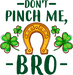 Don't Pinch Me Bro Saint Patrick's Day Design - DTF Ready To Press - DTF Center 