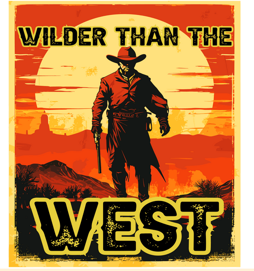 Wilder Than The West Design - DTF Ready To Press - DTF Center 