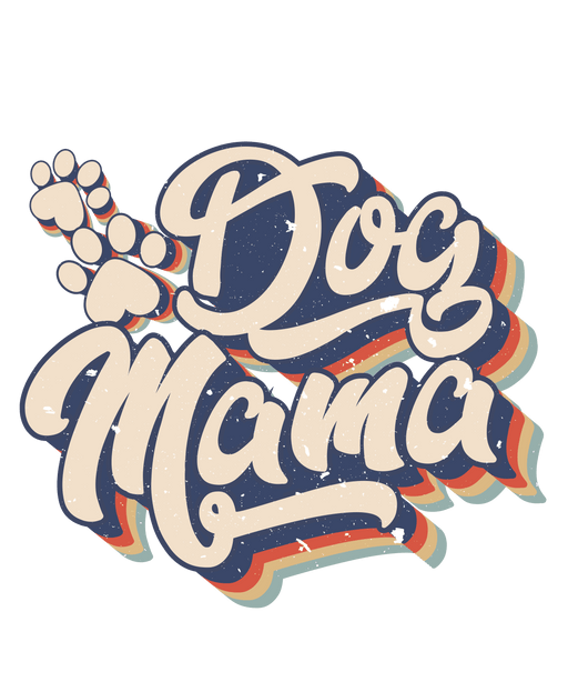 Retro Dog Mama Design - DTF Ready To Press - DTF Center 