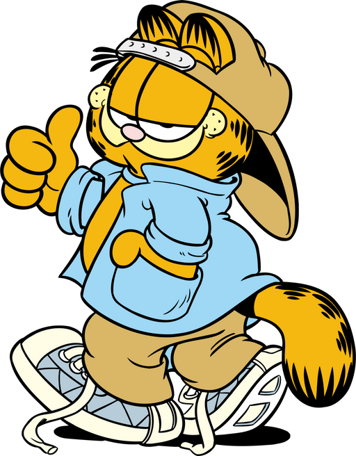 Garfield Cartoon Design - DTF Ready To Press - DTF Center 