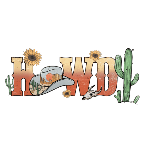 Howdy Western Wild Design - DTF Ready To Press - DTF Center 