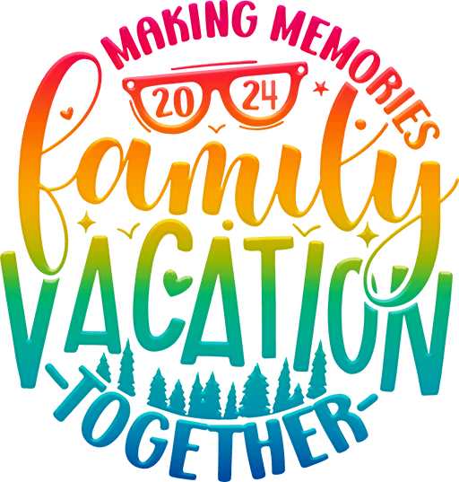 2024 Family Vacation Matching Design - DTF Ready To Press - DTF Center 