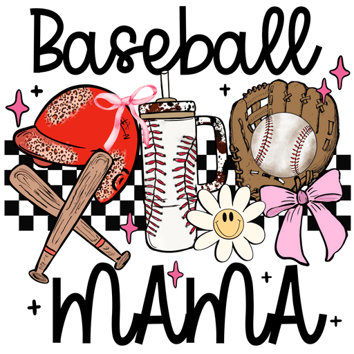 Baseball Mama Design - DTF Ready To Press - DTF Center 