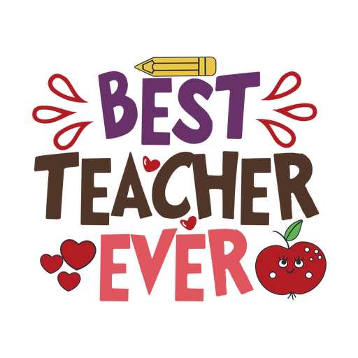 Best Teacher Ever Design - DTF Ready To Press - DTF Center 