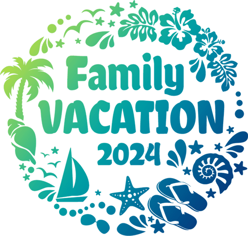 2024 Summer Family Vacation Design - DTF Ready To Press - DTF Center 