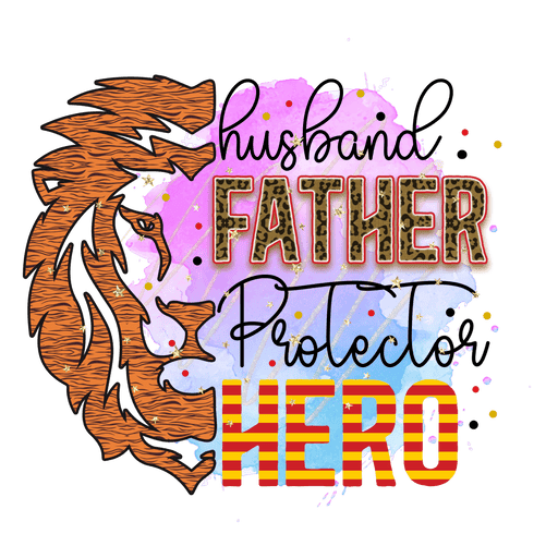 Husband Father Protector Hero Design - DTF Ready To Press - DTF Center 