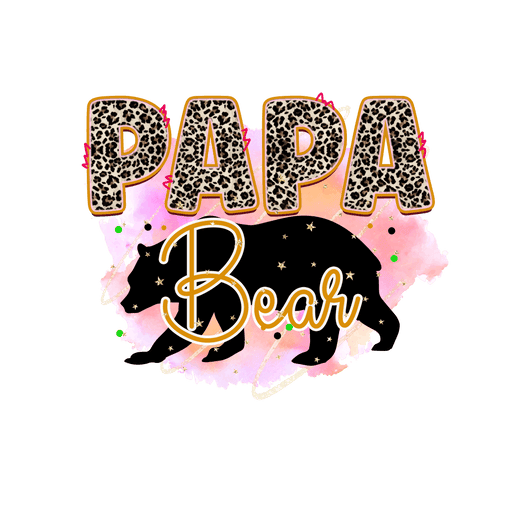 Papa Bear Father's Day Design - DTF Ready To Press - DTF Center 