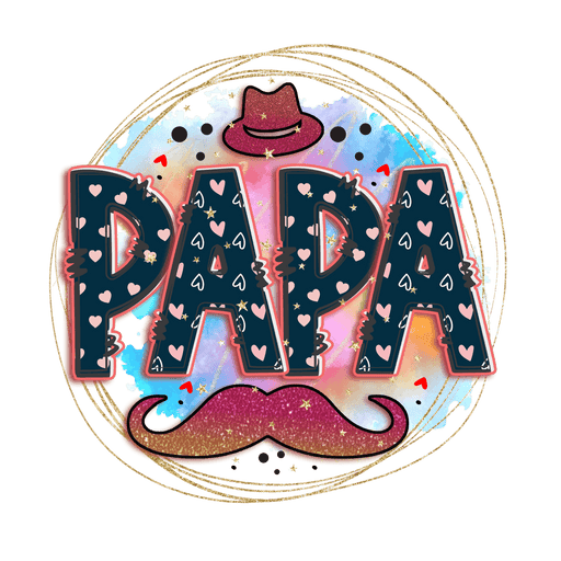 Father's Day Papa Design - DTF Ready To Press - DTF Center 
