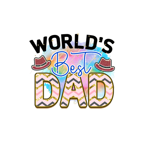 World's Best Dad Design - DTF Ready To Press - DTF Center 
