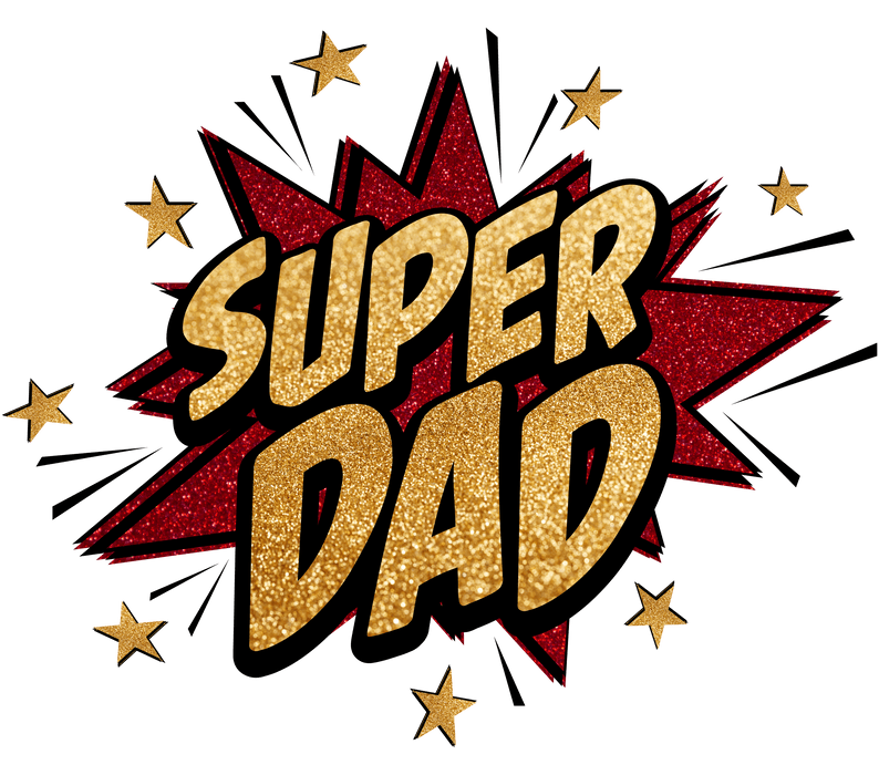 Super Dad Father's Day Design - DTF Ready To Press - DTF Center 