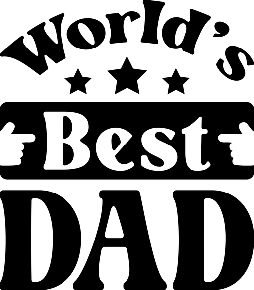 World's Best Dad Design - DTF Ready To Press - DTF Center 