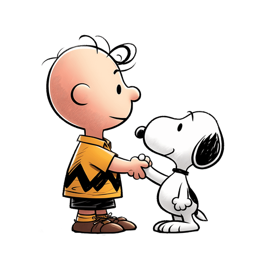 The Peanuts Snoopy True Friend Cartoon Design - DTF Ready To Press - DTF Center 