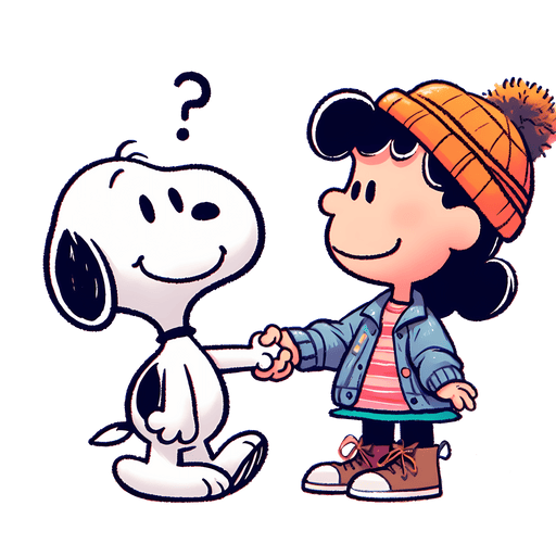 The Peanuts Snoopy And Lucy Van Pelt Cartoon Design - DTF Ready To Press - DTF Center 