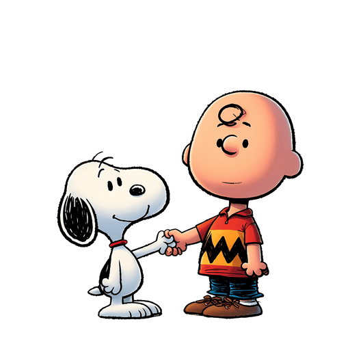 The Peanuts Snoopy And Charlie Brown Cartoon Design - DTF Ready To Press - DTF Center 