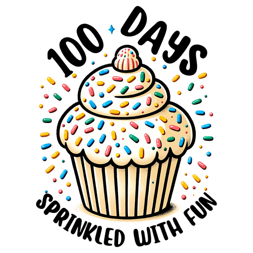 100 Days Sprinkled With Fun School Design - DTF Ready To Press - DTF Center