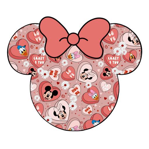 Disney Minnie Mouse Love Design - DTF Ready To Press - DTF Center