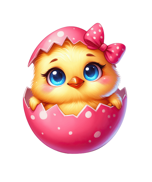 Happy easter Cute Chick Design - DTF Ready To Press - DTF Center 