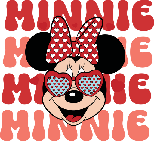 Disney Minnie Mouse Valentine's Day Design - DTF Ready To Press - DTF Center