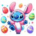 Baby Stitch Bunny Easter Design - DTF Ready To Press - DTF Center