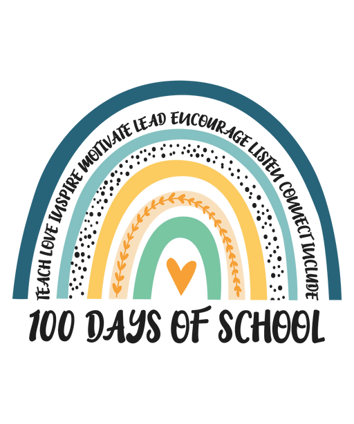 100 Days Of School Design - DTF Ready To Press - DTF Center