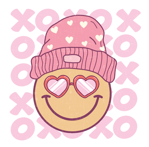 XOXO Valentine's Day Smile Design - DTF Ready To Press - DTF Center 