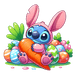 Cute Stitch Easter Design - DTF Ready To Press - DTF Center