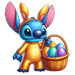 Bunny Stitch Easter Vibes Design - DTF Ready To Press - DTF Center