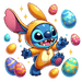 Disney Baby Stitch Happy Easter Design - DTF Ready To Press - DTF Center