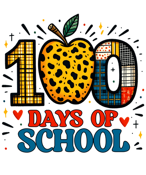 Cool 100 Days Of School Design - DTF Ready To Press - DTF Center