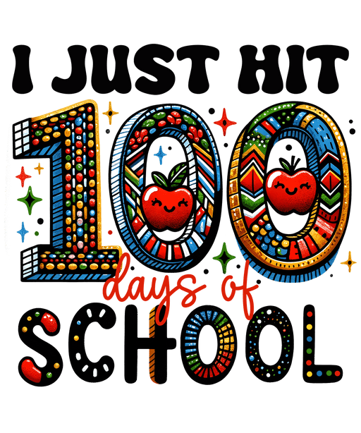 I Just H��t 100 Days Of School Design - DTF Ready To Press - DTF Center 