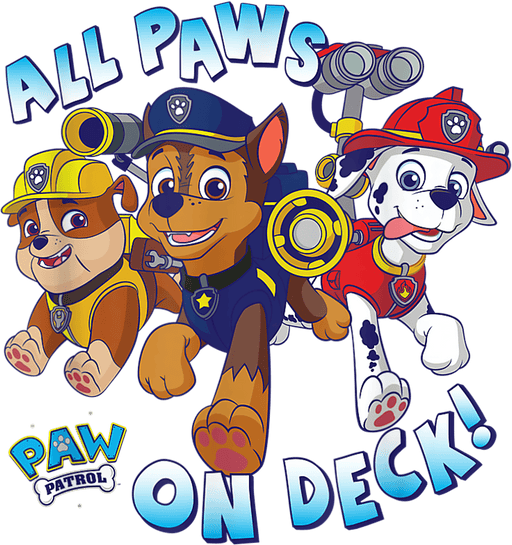All Paws On Deck Paw Patrol Design - DTF Ready To Press - DTF Center