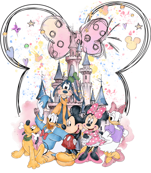 Disneyland Family Minnie Mouse Design - DTF Ready To Press - DTF Center 
