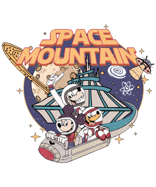 Disney Space Mountain Mickey Design - DTF Ready To Press - DTF Center