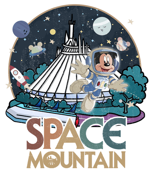 Disney Astronaut Mickey Space Mountain Design - DTF Ready To Press - DTF Center