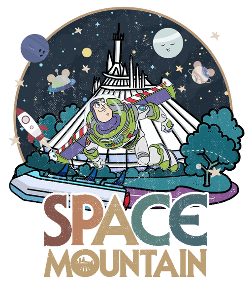 Disney Astronaut Toy Story Buzz Lightyear Space Mountain Design - DTF Ready To Press - DTF Center