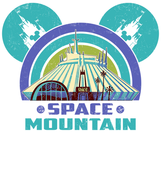 Disneyland Mickey Space Mountain Design - DTF Ready To Press - DTF Center 