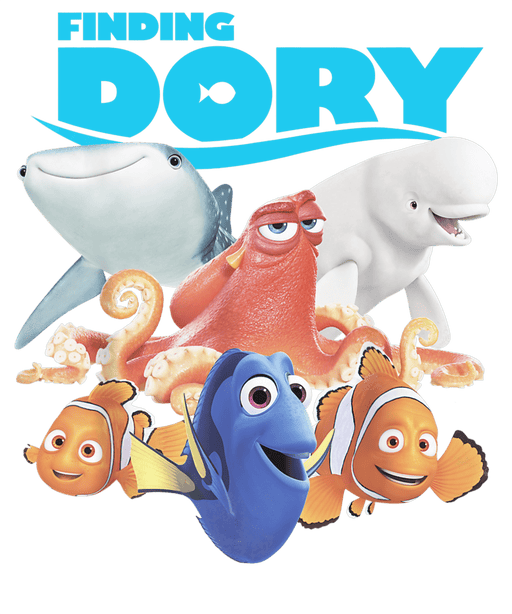 Disney Pixar Family Finding Dory Design - DTF Ready To Press - DTF Center