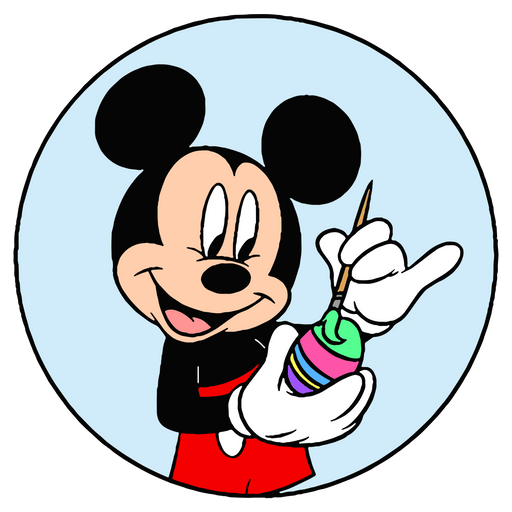 Easter Mickey Mouse Egg Painting Disney Design - DTF Ready To Press - DTF Center