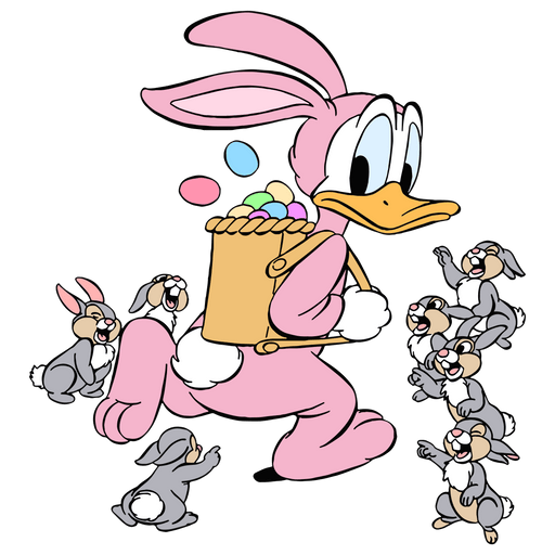 Disney Donald Duck Easter Design - DTF Ready To Press - DTF Center