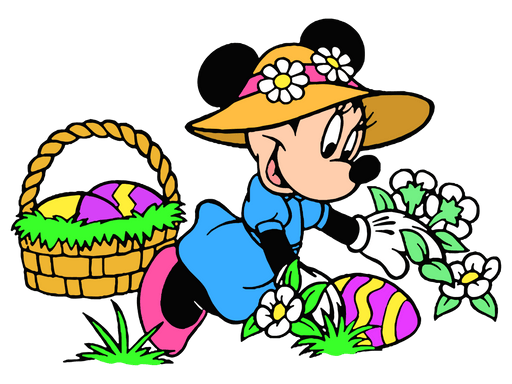 Disney Minnie Mouse Easter Hunting Design - DTF Ready To Press - DTF Center