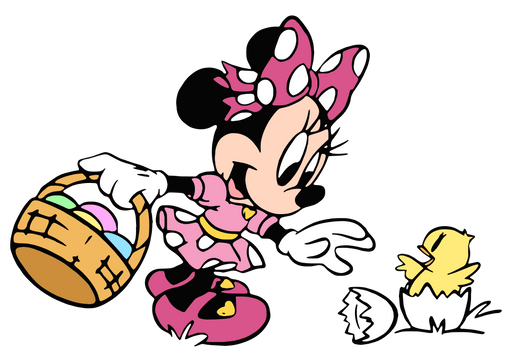 Disney Minnie Mouse Easter Design - DTF Ready To Press - DTF Center